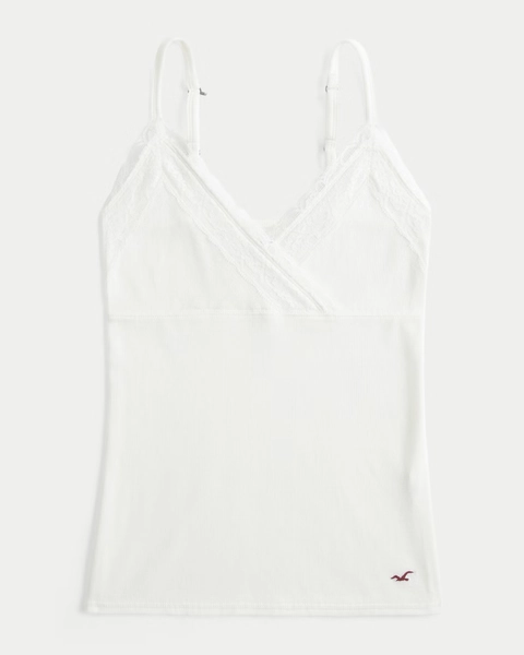 Wrap Lace Trim Layering Cami