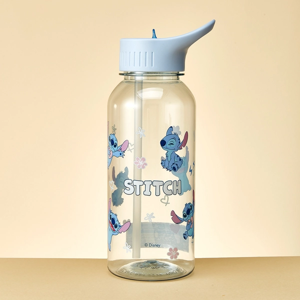 MINISO Disney Stitch Series Plastic Cup with Handle and Straw 1000mL (Stitch)