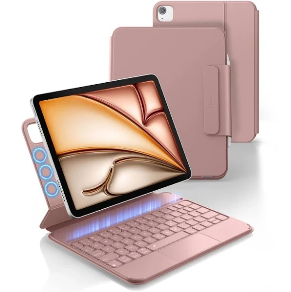 Dexnor Keyboard Case for iPad Pro 11 3rd Gen with Keyboard Ultra-Thin Magnetic Detachable Trackpad Backlit