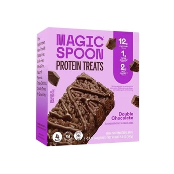 MAGIC SPOON Snack Bars Double Chocolate Treats - 5.6oz/4ct