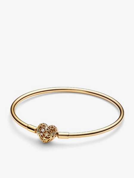 FINAL SALE - Celestial Heart Clasp Bangle