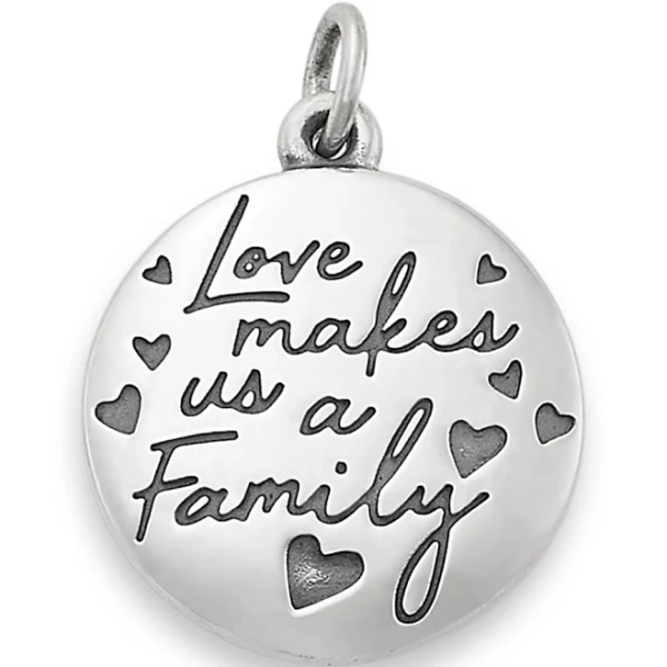 James Avery Sterling Silver Love Makes Us a Family Charm
