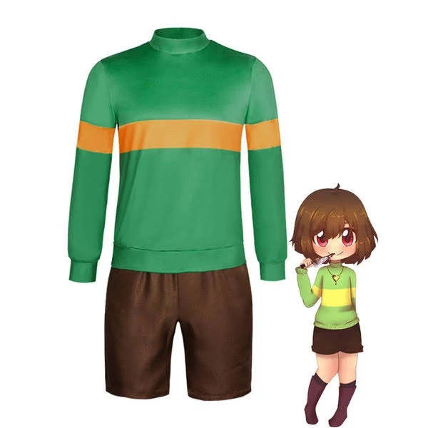 Undertale The First Human Chara Cosplay Costume