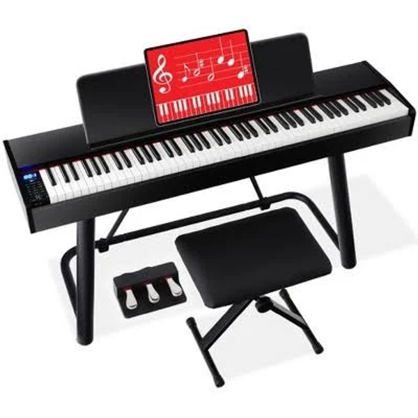 Best Choice Products 88-Key Weighted Full Size Digital Piano Set