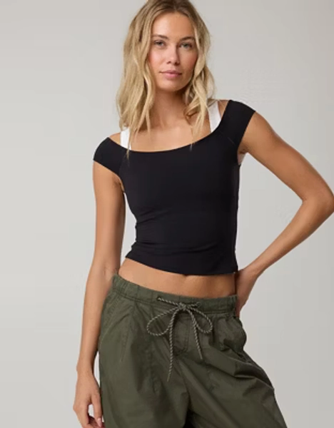 OFFLINE By Aerie Real Me XTRA Off The Shoulder T-Shirt