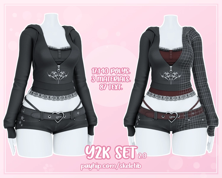 Y2K Set 2.0 [FIT, RP, E-GIRL &amp; ANIME BASE]