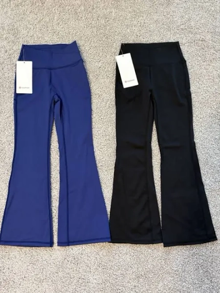 Youth Lululemon Flare Yoga Pants, Size S,