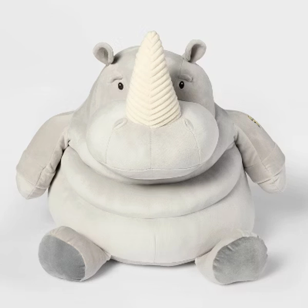 21" Rhino Stuffed Animal - Gigglescape™