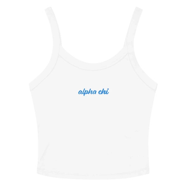 CUSTOM Tank Top - embroidered cursive