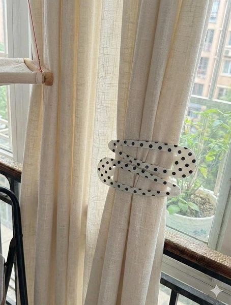 Super Sized Polka Dot Clip for Curtains • Quirky Home Decor • Window Treatment • Housewarming Gift