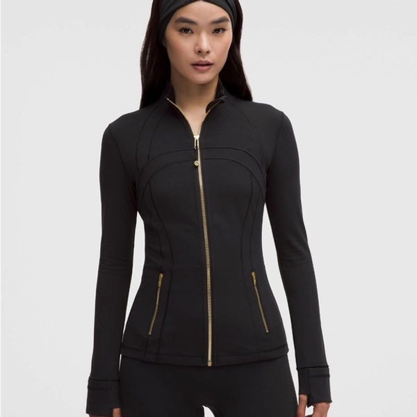 Lululemon Black Define Jacket with gold Zipper