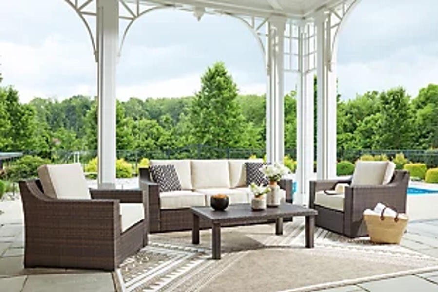Wellingtons Peak Outdoor Sofa with 2 Lounge Chairs