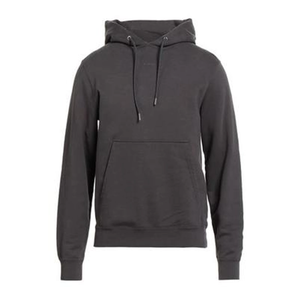 Sandro Man Sweatshirt Charcoal Size S Cotton, Elastane, Polyester