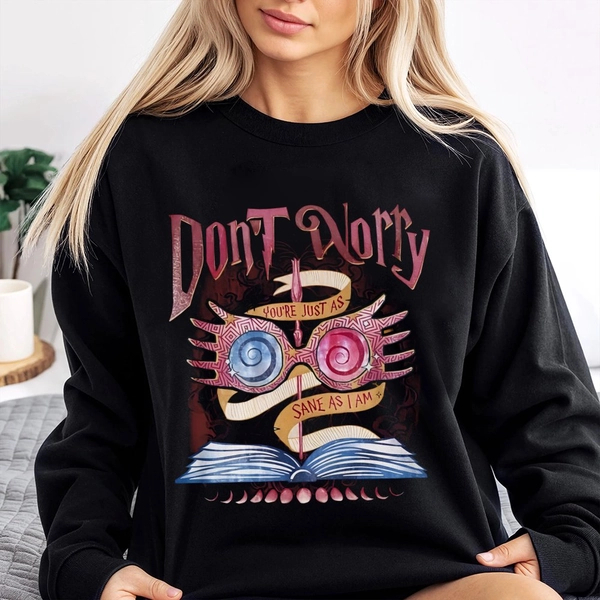 Wizard School Fandom Sweatshirt, Just As Sane As I Am Sweatshirt, Hp Inspired Sweatshirt, Hp Sweat, Wizard School Fandom