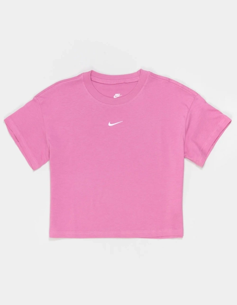 NIKE Sportswear Essential Girls Boxy Tee - PINK