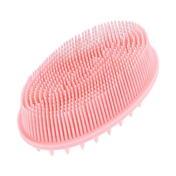 Unique Bargains Bath Brush for Shower 4.72"x2.76"x1.69" Pink 1 Pc