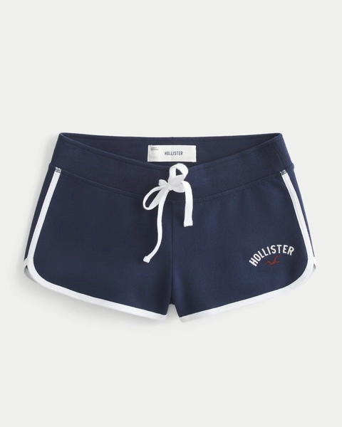 Ultra Low-Rise Logo Graphic Fleece Shortie Shorts