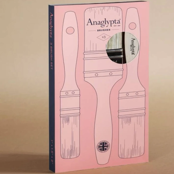 Anaglypta Paint Brush Set
