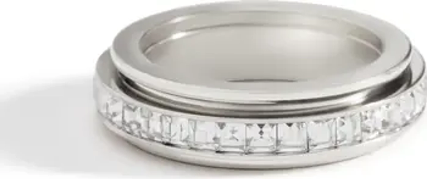 Crystal Statement Spinning Fidget Ring