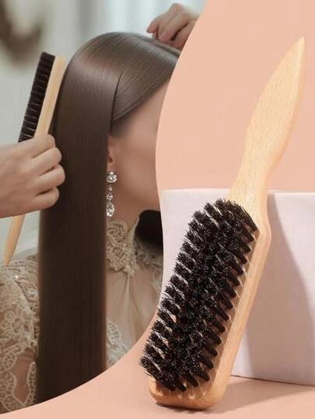 Boar Bristle Slick Back Hair Brush For Sleek Ponytail Bun & Smoothing Baby Hairs, Flyaways, Edge Control - Backcombing & Teasing Hairbrush With Wide Rat Tail For Sectioning & Parting, Brush, Hair Brushes, Edge Brush, Brush Hair, Hair Comb, Comb Hair, Detangling Brush, Ball Brush, Mini Hair Brush, Hair Brush Set, Wooden Comb, Hair Brush,Hair Brush, Brush, Comb, Slick Back Brush, Hairbrush, Edge Brush, Brush Hair, Hair Comb, Hair Brush Set, Comb Hair, Mini Hair Brush, Detangling Brush, Hair Brushes,Hair, Accessories, Hair Products, Hair Tools, Hair Stuff, Hair Care, Curly Hair Brush, Barber, Barber Accessories, Hairdressing Equipment,Hair Brush,Slick Back Brush,Styling Brush,Curly Hair Brush,Edge Brush,Hair Comb,Brush Hair,Hair Brush Set,Comb Hair,Comb For Curls,Detangling Brush,Hair Brush For Women,Hair,Travel,Hair Products,Hair Tools,Hair Stuff,Barber,Barber Accessories,Barbershop,Hairdressing Equipment
