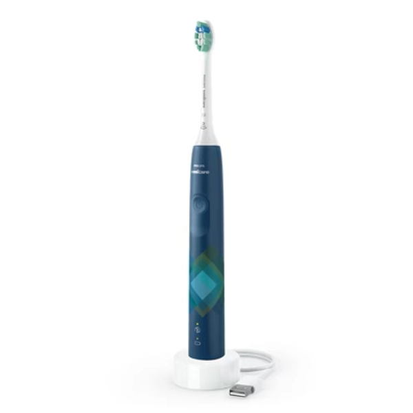 Philips Sonicare 4100 Plaque Control Rechargeable Electric Toothbrush - HX3689/22 - Navy