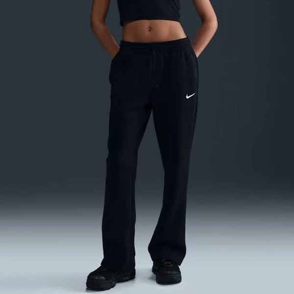 Nike Women's Mid-Rise Open-Hem Phoenix Fleece Pants