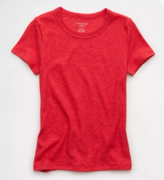 AE Waffle Hey Baby Tee