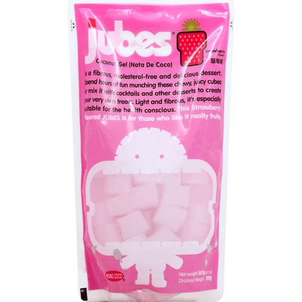 Jubes Coconut Gel, Strawberry Flavor (360 g) Delivery or Pickup Near Me - Instacart