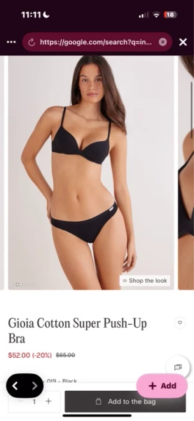 Gioia Cotton Super Push-up Bra 