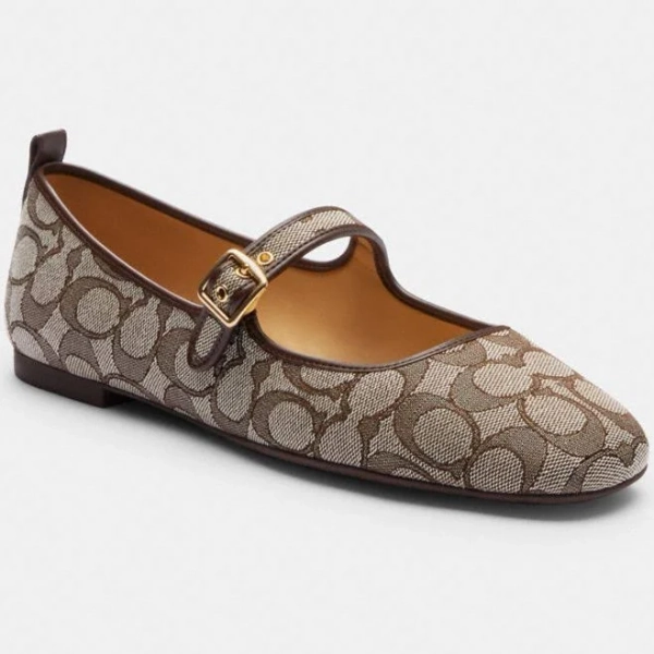 Coach C Rivet Signature Jacquard Mary Jane