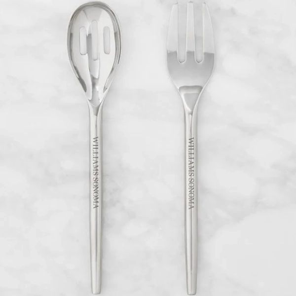 Williams Sonoma Stainless-Steel Serving Salad Set of 2