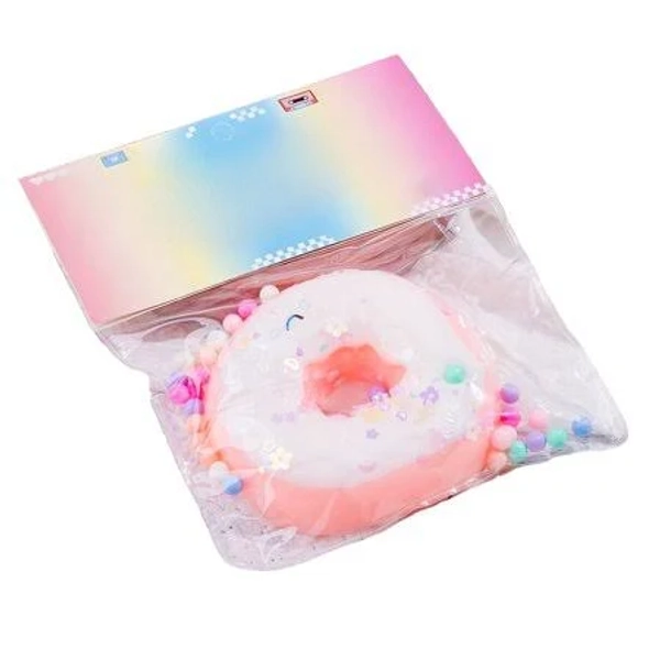 Squishy Donut Toys, 3.15in Squeeze Cute Donut Ball Soft TPR Fidget Stretchy Sticky Squishy Toys for Adults Party Decoration Food Props, Size: 13,