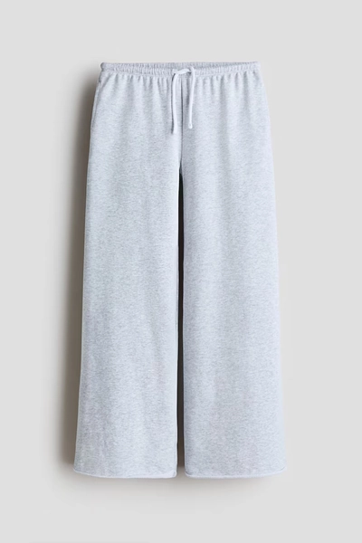 Weite Joggpants - Hellgraumeliert