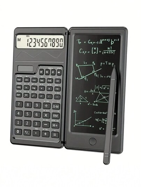 10-Digit Scientific Calculator -High-Resolution LCD Display, CompactFoldable Design, Handwriting Board, Solar And Battery Dual Power -Ideal For Teachers, Engineers, And Professionals