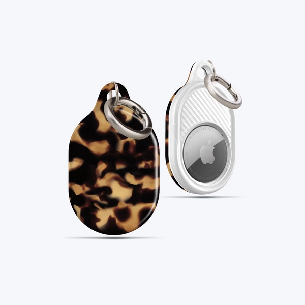 AirTag-hoesje Dark Tortoise, voor je sleutels, handtas, rugzak, halsband voor huisdieren, alles wat je maar wilt, AirTag-houder,