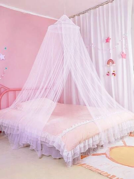 413*98in Large Mosquito Net Bed, Hanging Fly Insect Repellent Dome Tent Bedding Net, For Bed Canopy Mosquito Net, Camping, Home Use, Room Decor