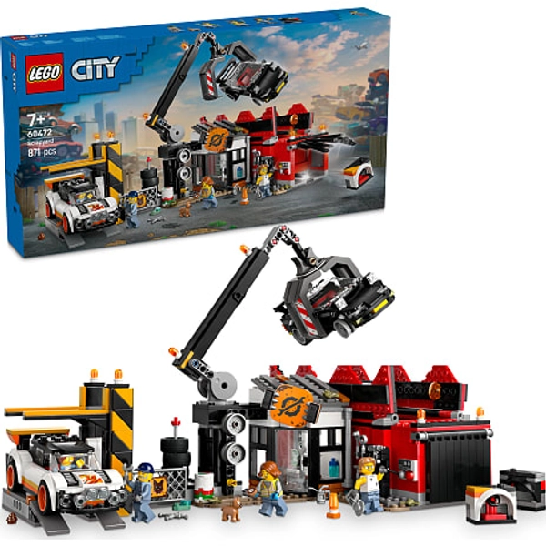 LEGO City Skrotplads med biler 60472