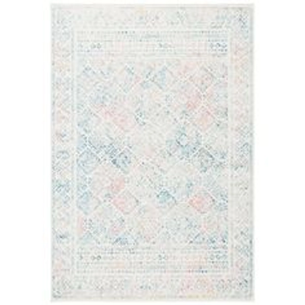 Safavieh Tulum Ophelia Bordered Geometric Area Rug, 4' x 6', Ivory/Terracotta, Size:4' x 6', Beige