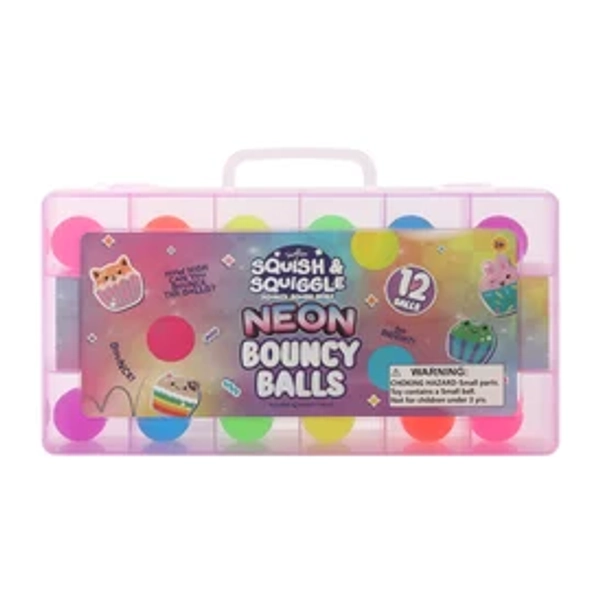 Toy Mania Squish & Squiggle Bouncy Balls 12-Pack | Five Below