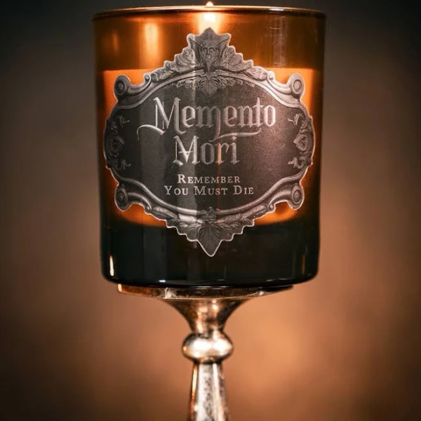 The Blackened Teeth Memento Mori Jar Candle