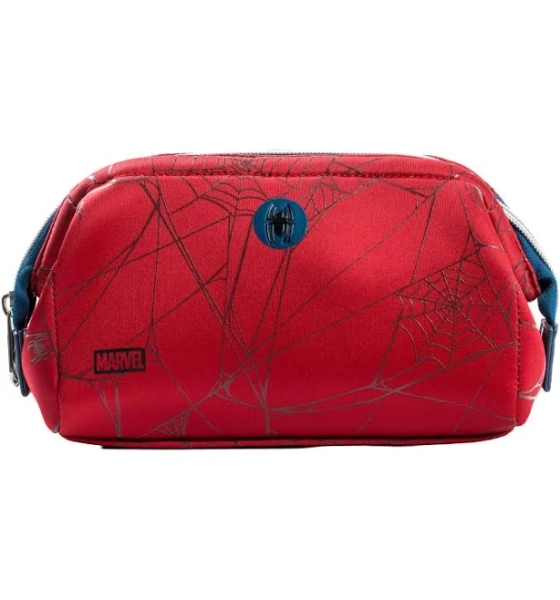 Impressions Vanity Marvel Spider-Man Toiletry and Tech Bag Travel Organizer with Framed Zip Opening and Inner Pockets