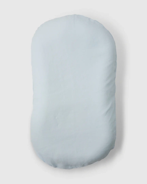 Linen Social Baby Lounger | Soft Blue