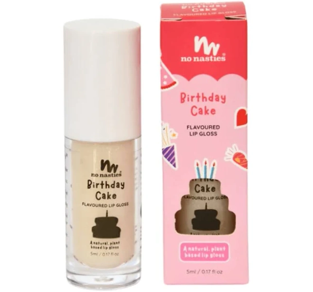 No Nasties Natural Kids Lip Gloss Birthday Cake