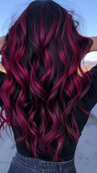 Pin by Jasminbuchner on Quick Saves | Exotic hair color, Hair color for black hair, Hair color trends