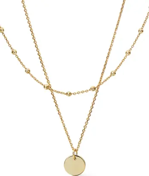 Ana Luisa Willow Layered Coin Pendant Necklace