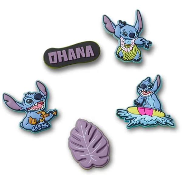 Crocs Jibbitz Lilo & Stitch Tropical Shoe Charms 5-Pack