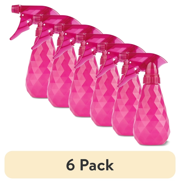 (6 pack) Equate Plastic Spray Bottle with Adjustable Nozzle, 8 fl oz, Pink - Walmart.com