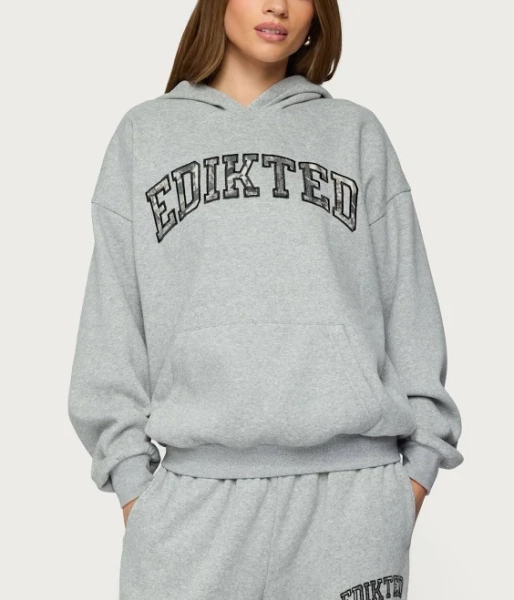 Edikted Women's Camo Crush Oversized Hoodie