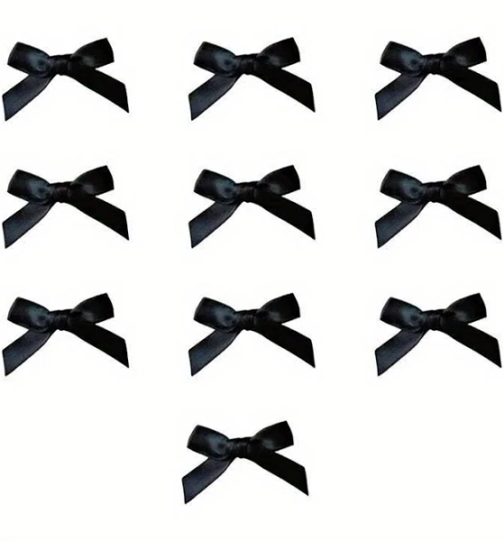 10pcs Set of Sweet Pink Ribbon Bow Hair Clips - Cute Alloy Mini Hairpins for Braids & Styling, Versatile and Chic Headwear for Women, Hair Accessories