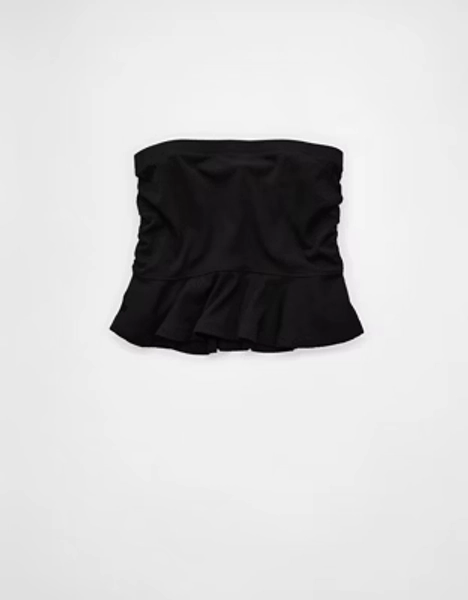AE Ruched Peplum Tank Top With Removable Straps
